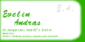 evelin andras business card